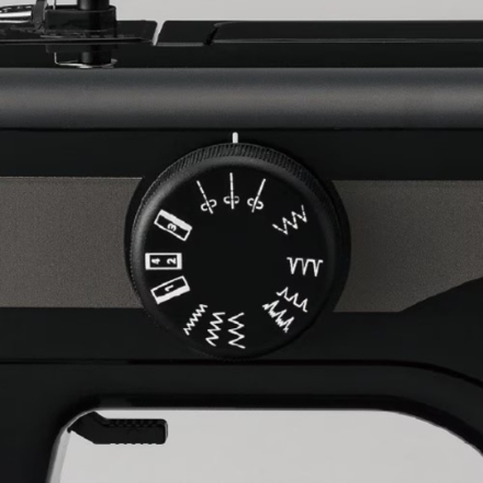 電動ミシン ジャノメ フットコントローラー付 JN508DX-2B ブラック