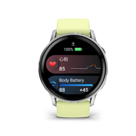 スマートウォッチ ガーミンVenu 4 45mm 010-03014-32 Silver/Citron