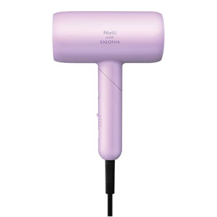 【NiziUコラボ】ドライヤー SALONIA スムースシャインドライヤー SAL24218NU [プリズムパープル]