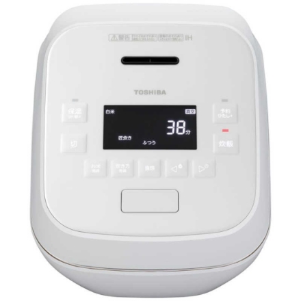 東芝 真空圧力IH炊飯器 炎匠炊き 5.5合 RC-10SGA-W グランホワイト