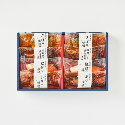 鳥取 「山陰大松」 氷温熟成　煮魚・焼魚ギフトセット8切（めぬけ/さば/紅鮭/ぶり）