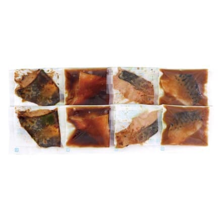 骨抜き便利 煮魚・焼魚セット（秋鮭西京焼き・縞ほっけ甘味噌焼き・赤魚煮付・さば味噌煮 各50g×2）