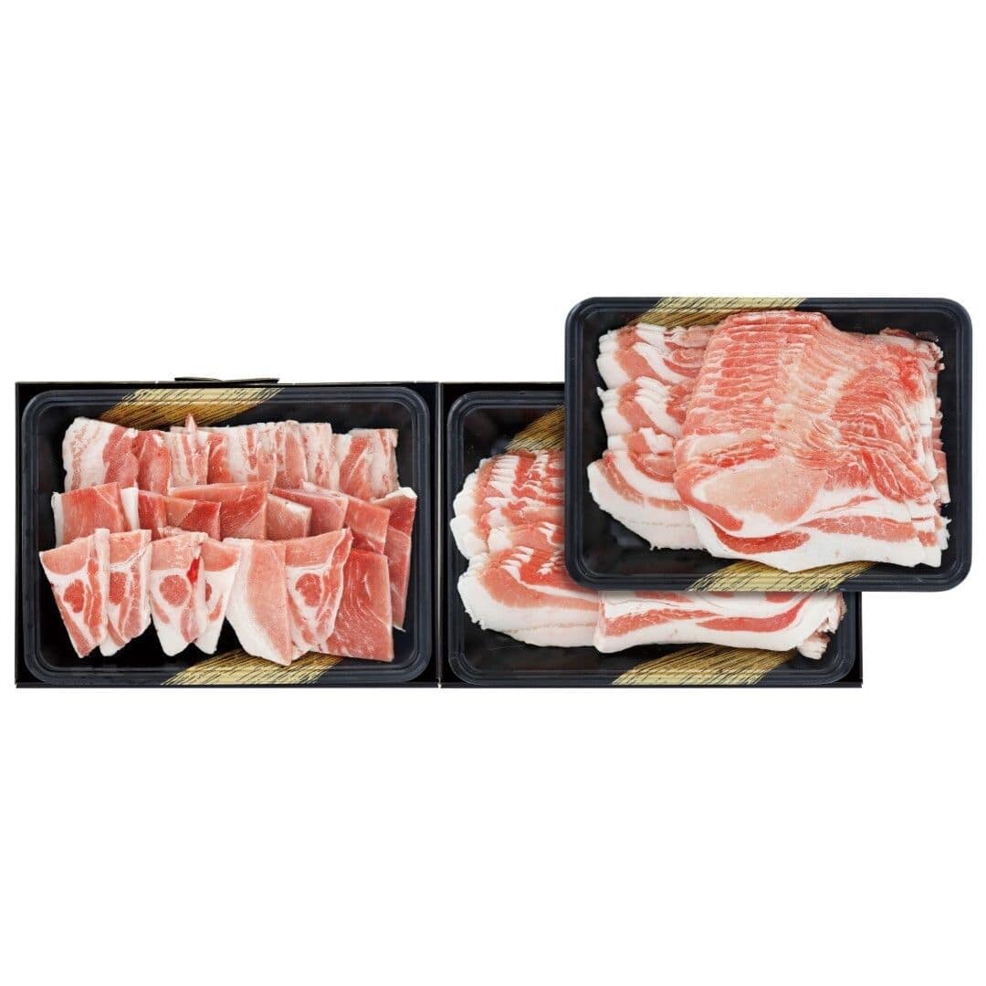 九州産 黒豚しゃぶしゃぶ肉 ロース肉 ばら肉 黒豚焼肉 ばら肉 もも肉 肩ロース肉 セット