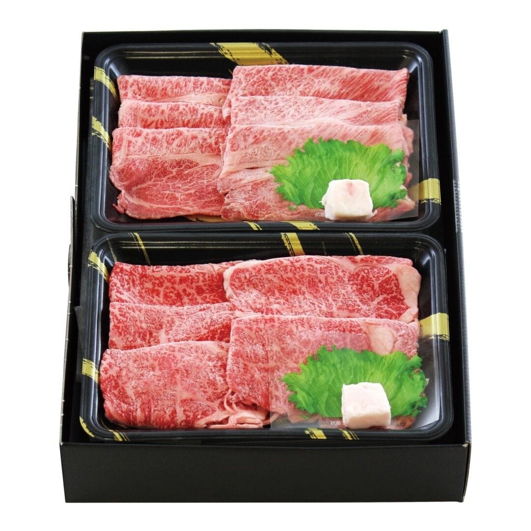米沢牛 秀屋 5等級 すきやき肉 リブロース肉 肩ロース肉 各300g