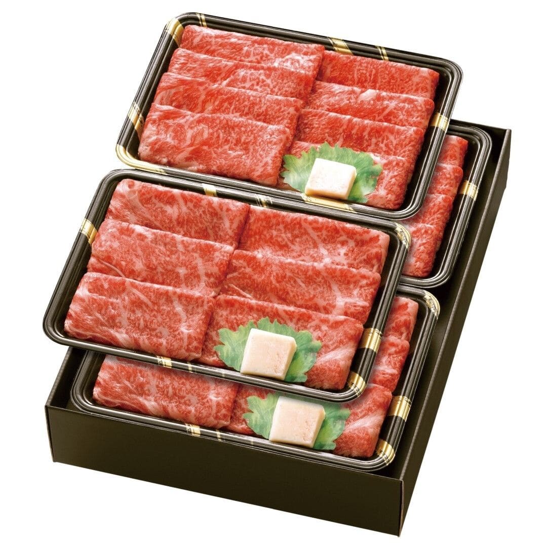 米沢牛 秀屋 5等級 すきやき肉 リブロース肉 肩ロース肉 計1.2kg