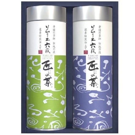 契約茶園謹製 老舗のこだわり 深蒸緑茶 匠の茶詰合せ TR-B 深蒸し煎茶 70g、深蒸し上煎茶 80g