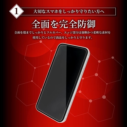 arrows Be3 docomo F-02L 液晶保護フィルム フルカバー 全面吸着タイプ ガラスフィルム shizukawill シズカウィル ブラック