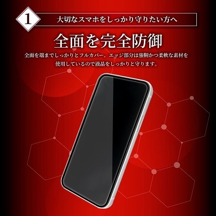 ZenFone Live (L1) ZA550KL 液晶保護フィルム フルカバー 全面吸着タイプ ガラスフィルム shizukawill シズカウィル ブラック