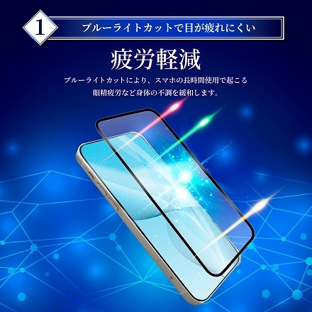Xiaomi Mi 11 Lite 5G 液晶保護フィルム フルカバー 非接触タイプ ガラスフィルム ブルーライトカット 目に優しい shizukawill シズカウィル ブラック