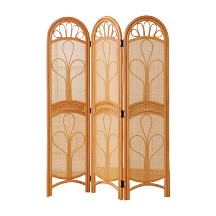 天然籐 スクリーン 3連