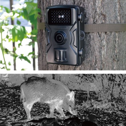 ファミラ 赤外線無人撮影カメラ 防犯カメラ 赤外線カメラ 無人カメラ 液晶モニター付き 電池式 無人撮影 防犯対策 害獣対策