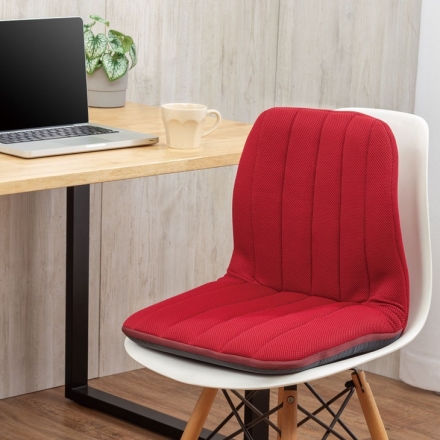 背筋サポートリクライニングチェア ブラック 同色2個組