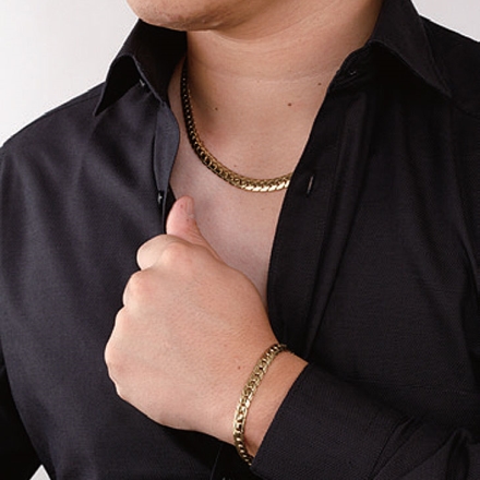 天然ダイヤ付き磁気ブレスレット プラチナM