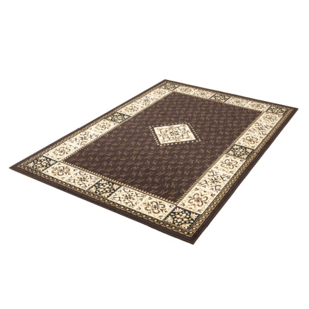 エジプト製 ウィルトン織 ダイニングカーペット 240×330cm ブラウン