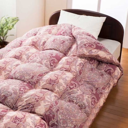 エクセルゴールドラベル ダウン90％羽毛掛布団 ダブル　　ピンク