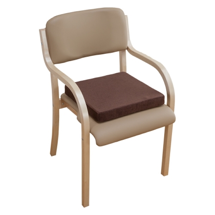 日本製 立ち座りサポート ダイニングチェア 完成品 低反発クッション付き ベージュ