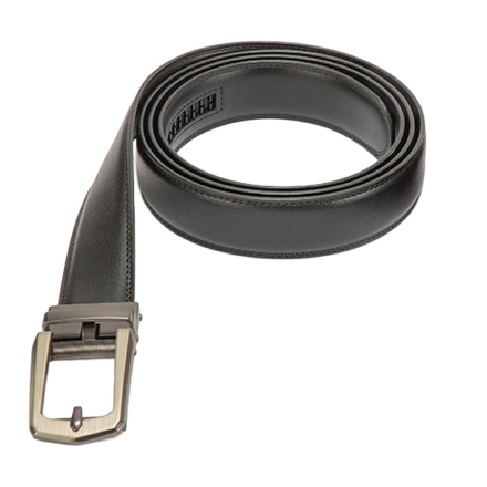 牛革 ラチェット式 ベルト ロング 3本組 メンズ 穴なし 無段階調整