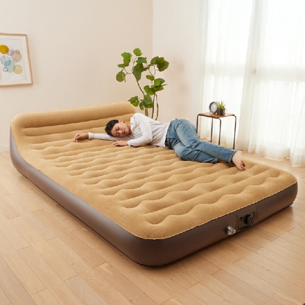 エアーベッド 電動 エアベッド ロータイプ ワイド 背もたれ付き