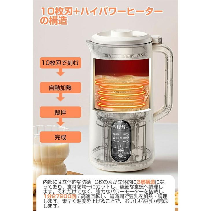 SOPPY 豆乳メーカー D06 大豆と水だけで豆乳が作れる レシピ付き [北海道産大豆付き]