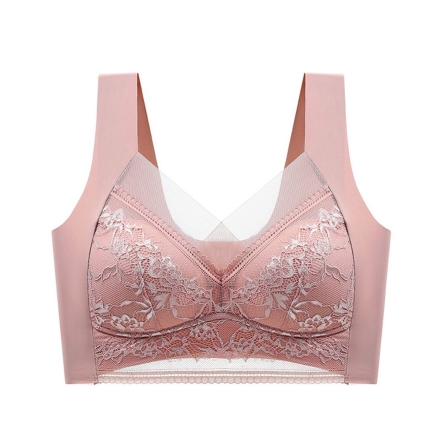 ノンワイヤーでらくらくレースブラ 3色組 ワイヤレスブラ Mサイズ