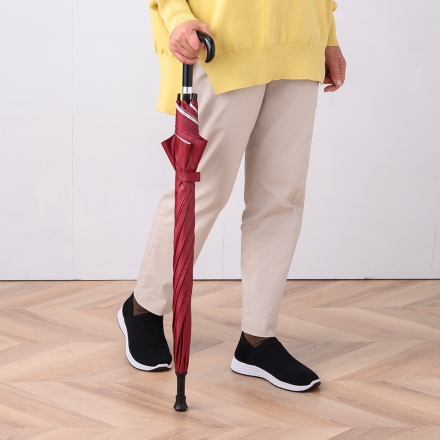 晴雨兼用 ステッキ傘 黒