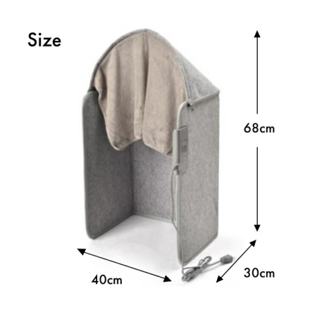 折りたたみ遠赤外線パネルヒーター 毛布付き