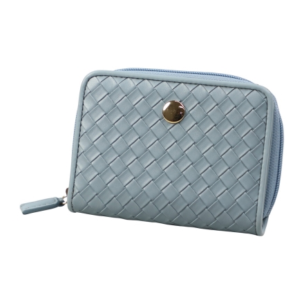 メッシュ型押し コインが分けられる二つ折り財布