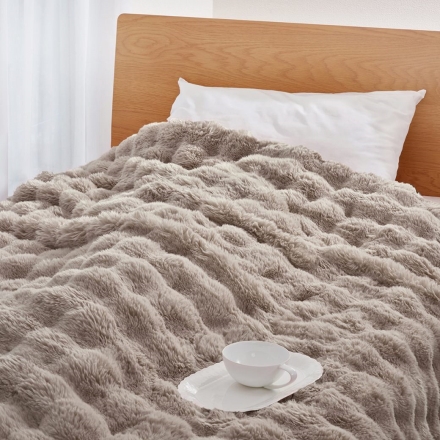 ふんわりぽかぽか毛布 ダブル 180×200cm
