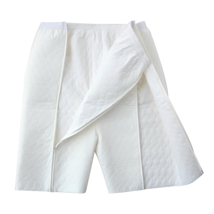 おむつカバー すいとるオムツコート ファスナー付き 男女兼用 日本製 漏れ防止 介助 介護 寝たまま脱着 60cc吸水 ポリウレタン樹脂 失禁対策 ホワイト