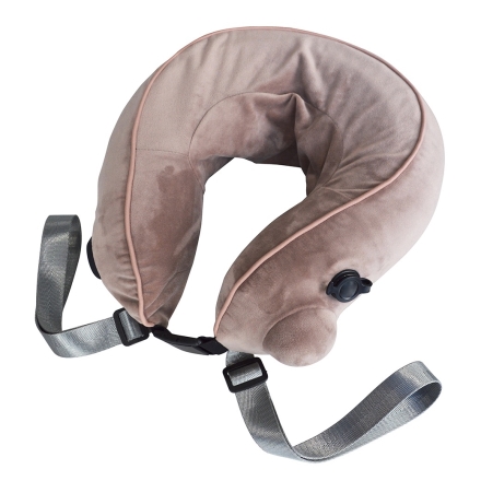 RELAAAX 電動ネック＆ボディリラクサー ネックピロー 空気式 充電式 もみほぐし 寝顔が見えない フード付き