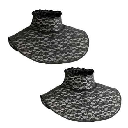 フォーマルネックカバー2枚組 ネックカバー 簡単 付け襟 フォーマル レース ハイネック