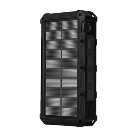 折り畳み式ソーラーモバイル充電器 40,000mAh 大容量 ケーブル内蔵 ソーラー充電 手回し モバイルバッテリー 防災 アウトドア