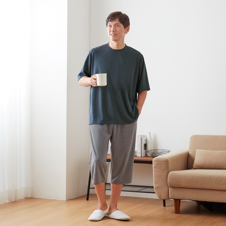 リカバリーケアメンズゆったり半袖シャツ 一般医療機器 疲労回復 リカバリーウェア リカバリーシャツ メンズ 半袖