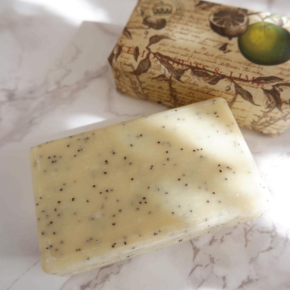 English Soap Company イングリッシュソープカンパニー KEW GARDEN キュー・ガーデン Scrub Soaps スクラブソープ Lemongrass & Lime レモングラス＆ライム