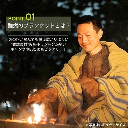 ブランケット ハーフサイズ 難燃 アウトドア 日本製 泉州 毛布 BEL TEMPO グレー