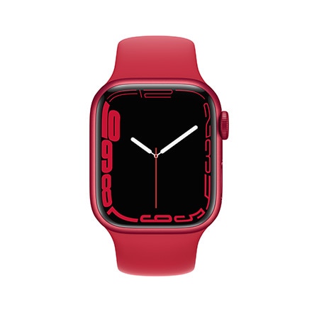 Apple Watch Series 7（GPSモデル）- 41mm (PRODUCT)REDアルミニウムケースと(PRODUCT)REDスポーツバンド - レギュラー with AppleCare+