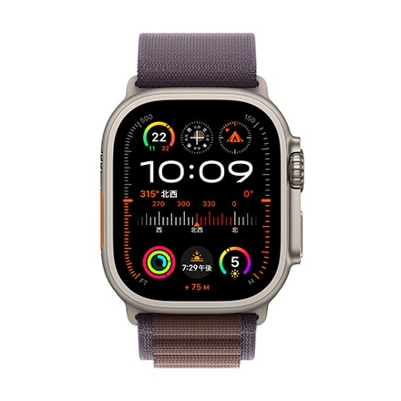 Apple Watch Ultra 2（GPS + Cellularモデル）- 49mmチタニウムケースとインディゴアルパインループ-L