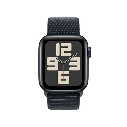 Apple Watch SE 第2世代 （GPS + Cellularモデル）- 40mmミッドナイトアルミニウムケースとミッドナイトスポーツループ