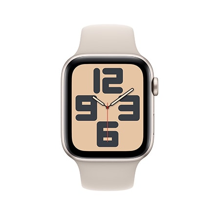 Apple Watch SE 第2世代 （GPS + Cellularモデル）- 44mmスターライトアルミニウムケースとスターライトスポーツバンド - S/M