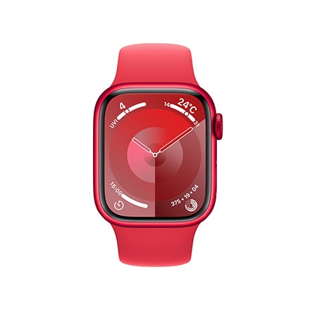 Apple Watch Series 9（GPSモデル）- 41mm (PRODUCT)REDアルミニウムケースと(PRODUCT)REDスポーツバンド - M/L