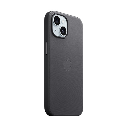 Apple 純正 MagSafe対応 iPhone 15ファインウーブンケース - ブラック