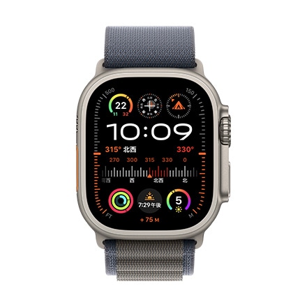 Apple Watchバンド 49mmケース用ブルーアルパインループ - M