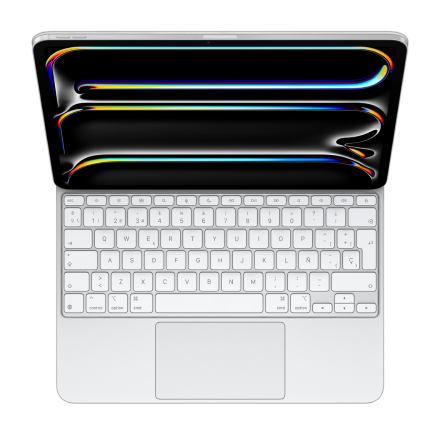 Apple Magic Keyboard iPad Pro 13インチ(M4)用 - スペイン語（スペイン）- ホワイト