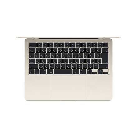 Apple MacBook Air 13インチ (M3チップ) 8コアCPUと10コアGPUを搭載, 16GB, 512GB SSD - スターライト