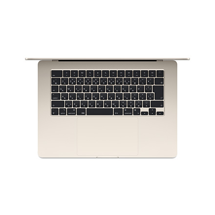 Apple MacBook Air 15インチ (M3チップ) 8コアCPUと10コアGPUを搭載, 16GB, 512GB SSD - スターライト