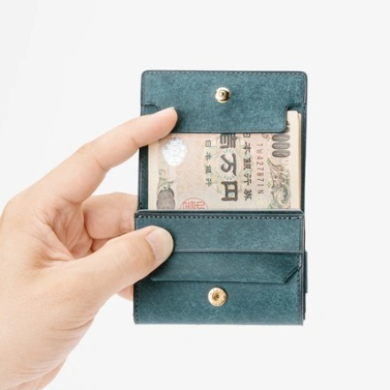 dritto 3 thin 小さい三つ折りマネークリップ コッチネーラ