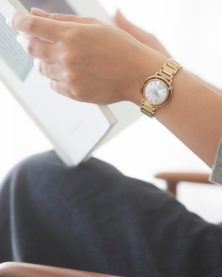 CITIZEN シチズン L エル ARCLY Collection アークリーコレクション EM1093-61D レディース 腕時計 光発電 エコドライブ 替えバンド付き サファイアガラス ステンレス 日常生活用防水