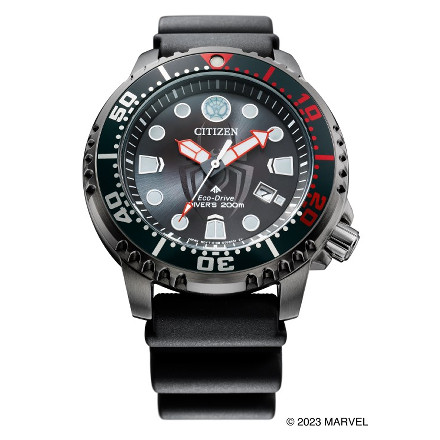 シチズン CITIZEN 腕時計 BN0255-03E プロマスター PROMASTER メンズ MARVEL マーベル マイルズ・モラレスモデル 限定 MARINEシリーズ エコ・ドライブ