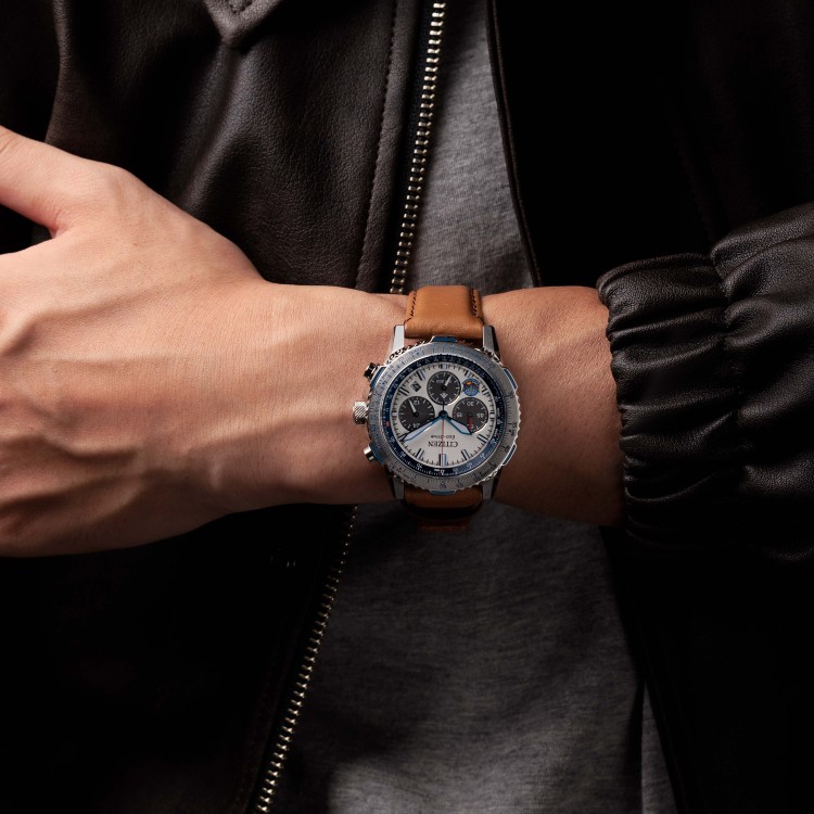 シチズン プロマスター ソーラー メンズ 腕時計 CA4661-09A SKYシリーズ Blue Impulse ブルーインパルス コラボ 限定モデル 牛革バンド CITIZEN PROMASTER 国内正規品