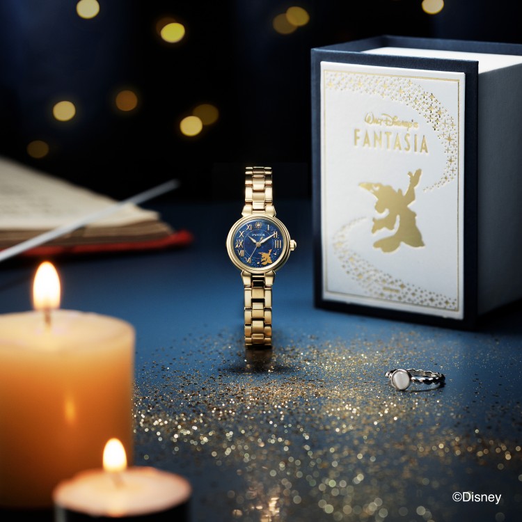 CITIZEN シチズン Wicca ウィッカ KP2-124-71 レディース腕時計 ソーラーテック Disneyコレクション ディズニー ファンタジア 限定600本 ステンレス クリスタルガラス